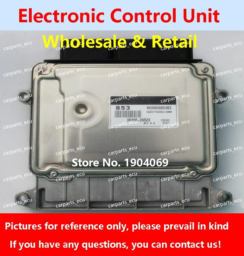 

K27 39101-26BD1 для K05 39101-26AC1 Hyundai Elantra KIA 39101-26BX1 Компьютерная плата двигателя автомобиля/ECU/M7.9.8 853 39106-26920