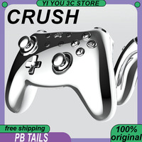 PB TAILS CRUSH Game Controller Metal Shell Wireless Tri-mode 860mAh Hall TMR Joystick RGB Gamepad For Switch1/2/Steam/ns2/PC