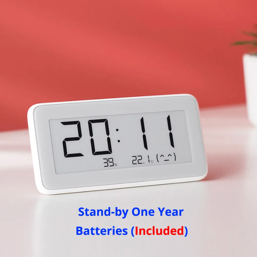 Xiaomi Mijia BT4.0 Wireless Smart Electric Digital clock Indoor Hygrometer Thermometer LCD E-ink Temperature Measuring Tools Mi