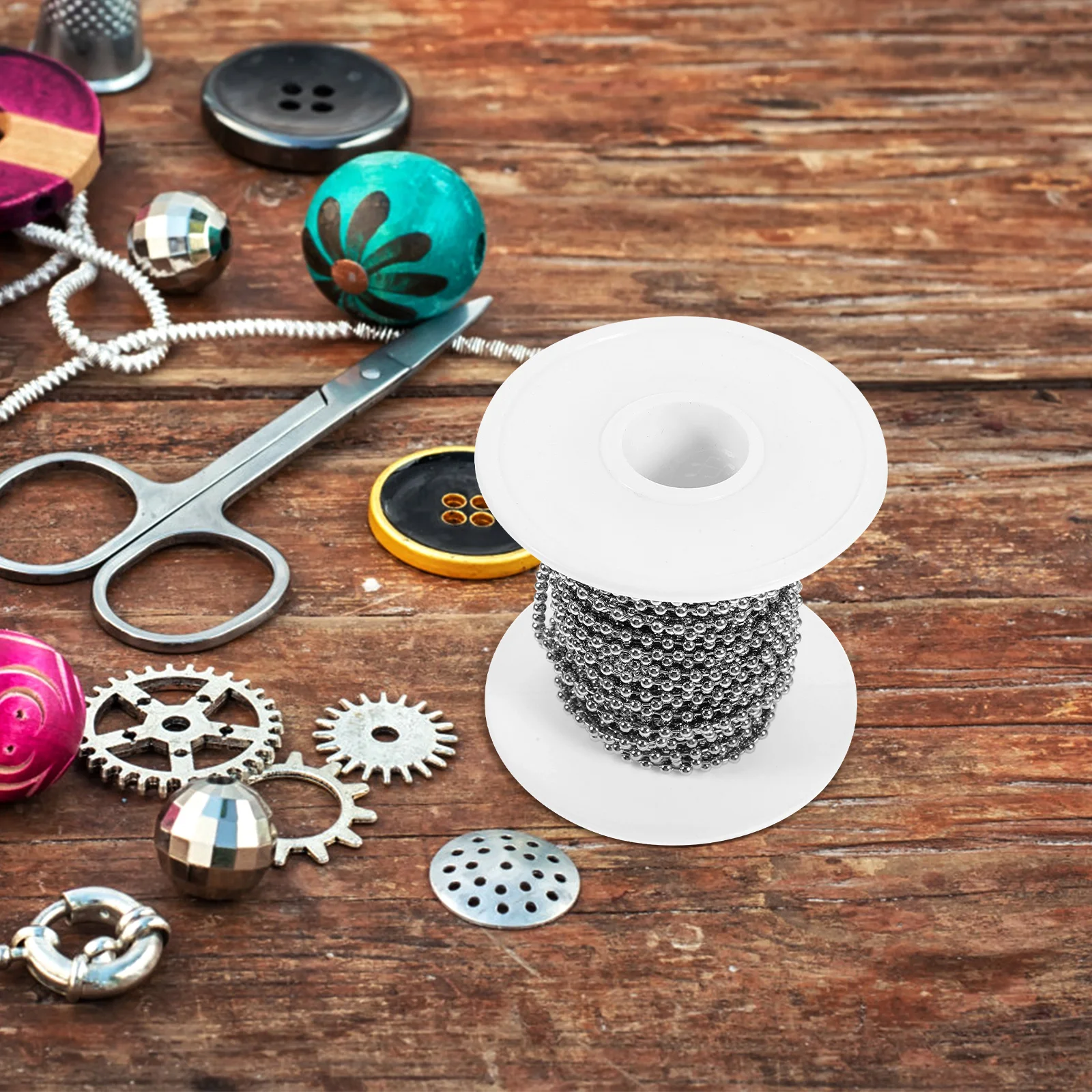 

Stainless Steel Chain 30cm 40cm 45cm 50cm 60cm Adjustable Metal Bead Chain Necklace Bracelet Keychain Accessories for Dog