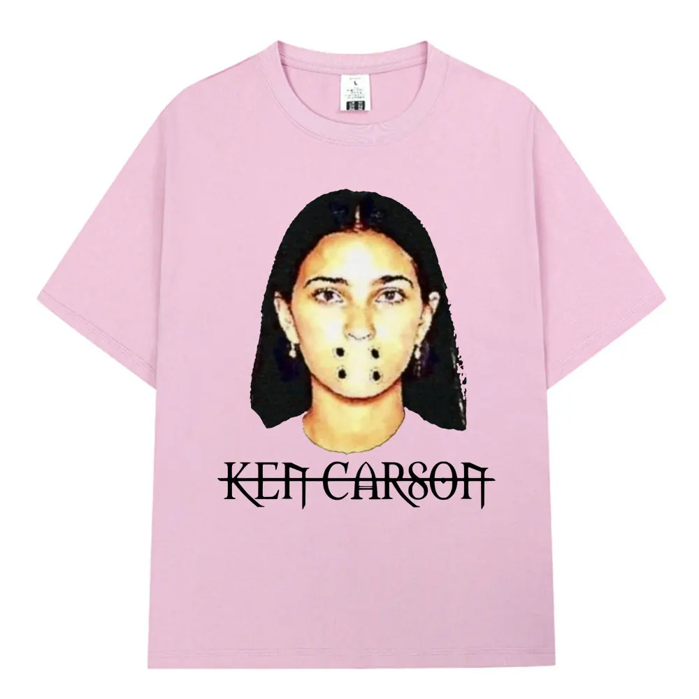 Rapper Ken Carson A Great Chaos T Shirt Opium Gothic Men Fashion Hip Hop T Shirts Summer 100% Cotton Casual Tee Shirt Oversized