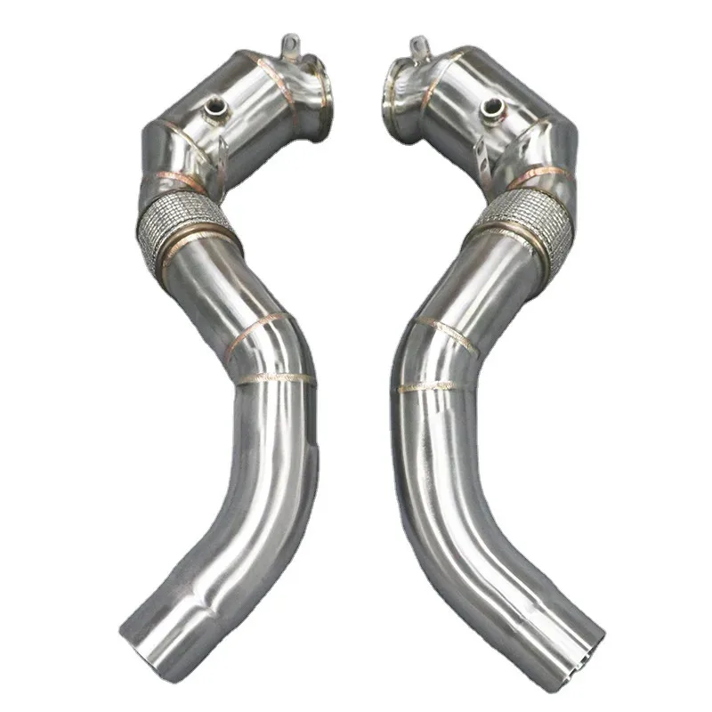 

Suitable for X5M/X6M F95/F96 4.4T S63B44B 2019-2022 High peormance variable straight head exhaust pipe