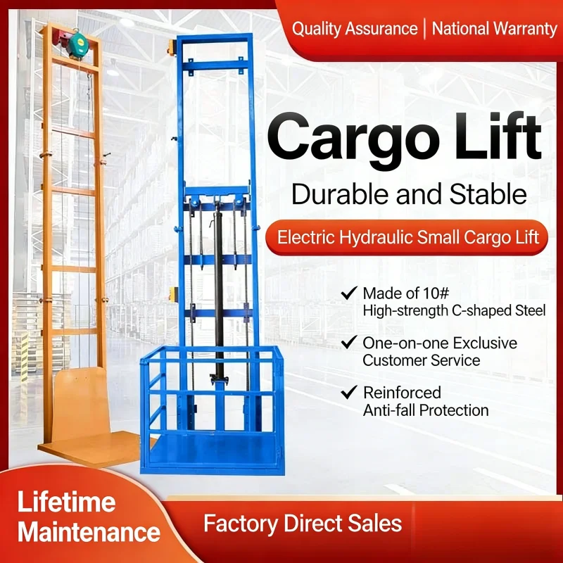 Stock Fast Delivery 4m Small Elevators for Homes Lift Tables Simple Cargo Lift Elevator Home House for Goods Material Person