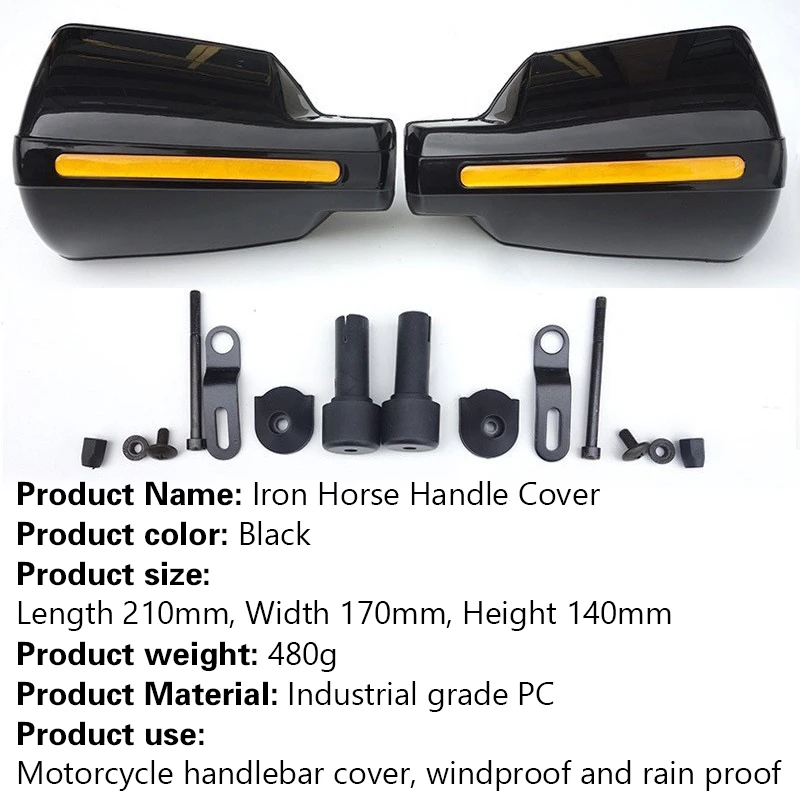 Motorcycle Handlebar Windshield Hand Guard Cover Extra Large Handlebar Windshield Cover Windproof image 6