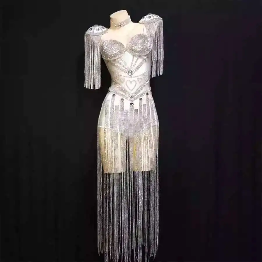 

Tassel Palace Style Luxury Singer Music Festival Performance Dress nightclub Banquet Dress Party Signature Party Evening Dress
