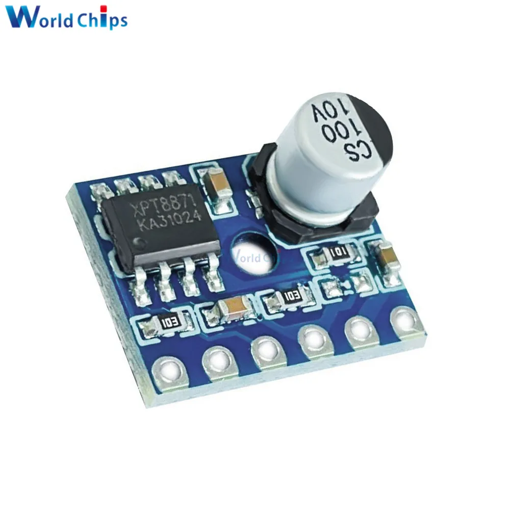 DC 2.5-5.5V Mini Class D Module Digital Amplifier Board 5128 Single Channel Audio Power Amplifier Module Undervoltage Protection