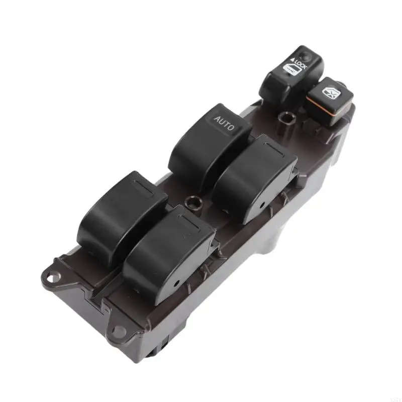 Driver Door Window Control Button Replacement Assembly for Left Door Repair, Black Plastic Housing, Part Number Reference X37F