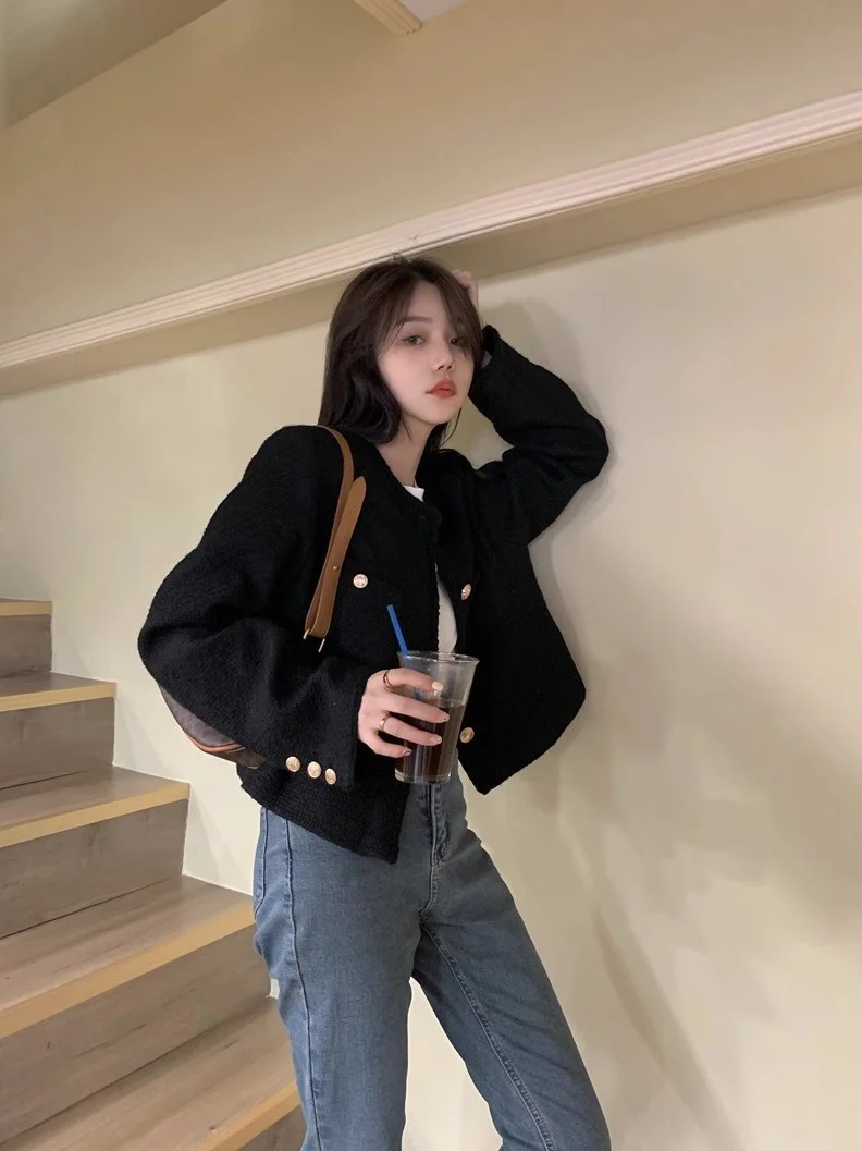 

Tweed Jacket English Style Womens Summer Skin-Friendly Outdoors Sports Morning Soccer Recreation Baseball Outerwear Collegiate