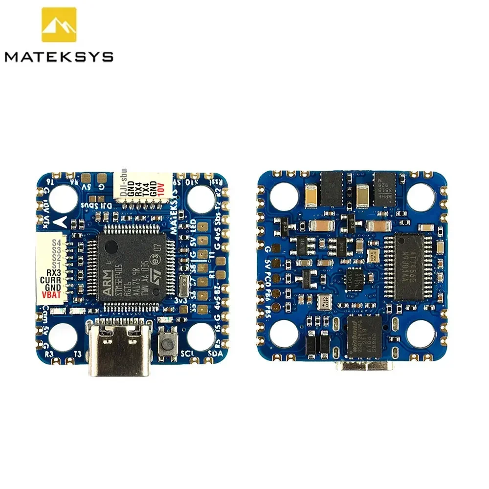

Matek System F405-MINI TE Контроллер полета Встроенный STM32F405RGT6 ICM42605 с OSD BEC 5 В 10 В для FPV RC Racing Drone VTX