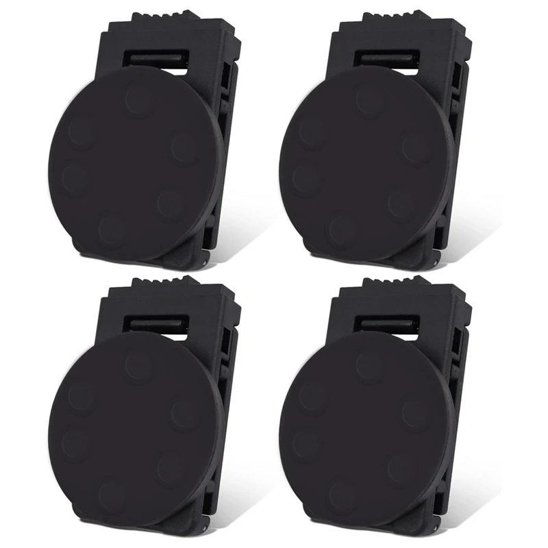 4 buah sarung sabuk klip magnetik, sarung peralatan magnetik dengan klip sabuk dudukan alat magnetik untuk sabuk obeng