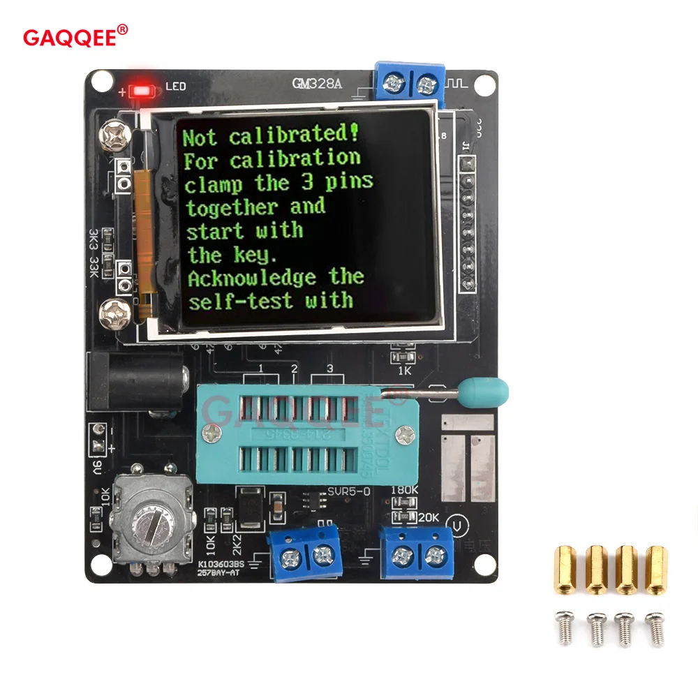 GM328A LCD Transistor Tester LCR Diode Capacitance ESR Voltage Frequency Meter PWM Square Wave Signal Generator Electronic Kits