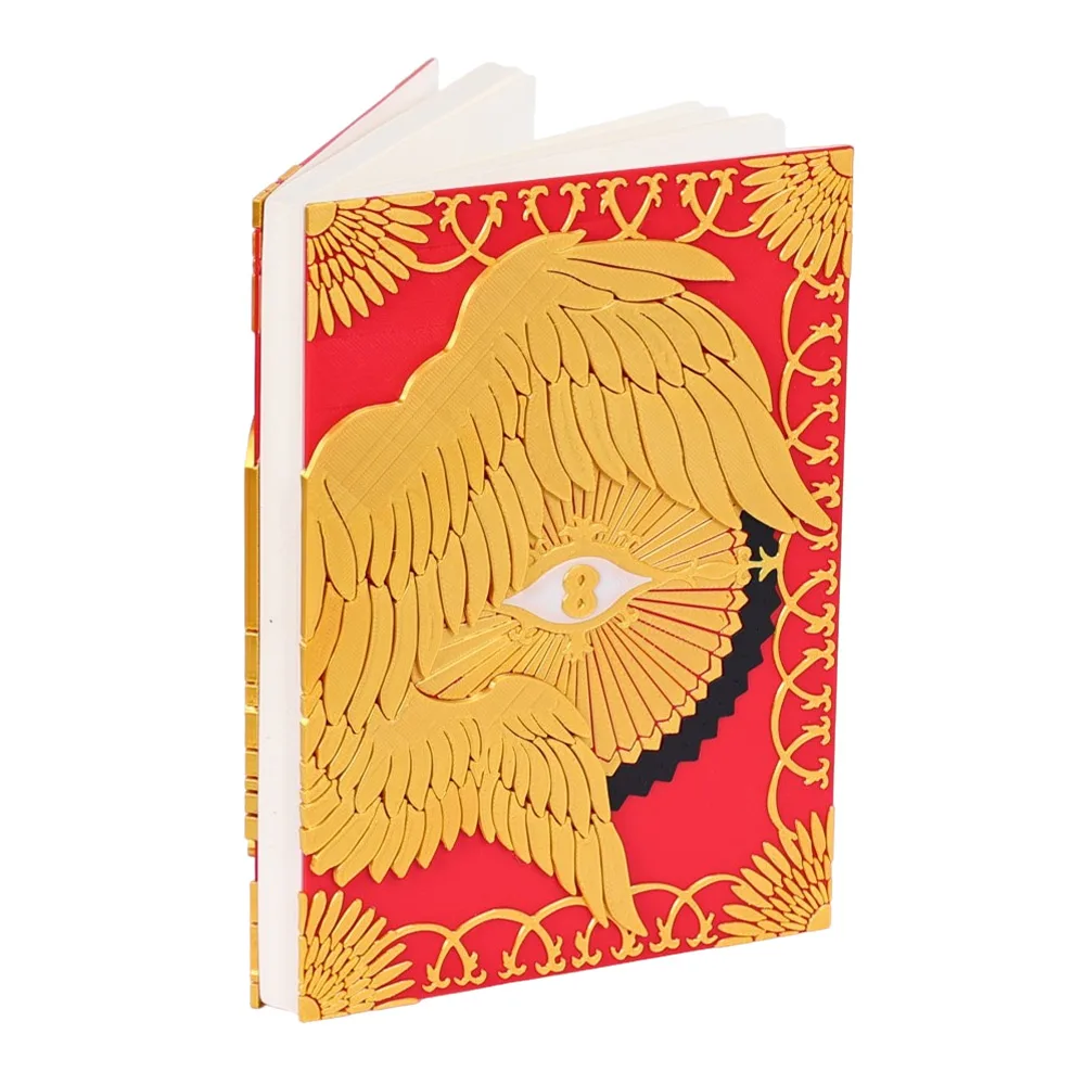 Thistle Anime Delicious in Dungeon Cosplay Prop Magic Spell Book Replica Wing‑Eye Pattern Wizard Notebook Costume Accessory - view 5