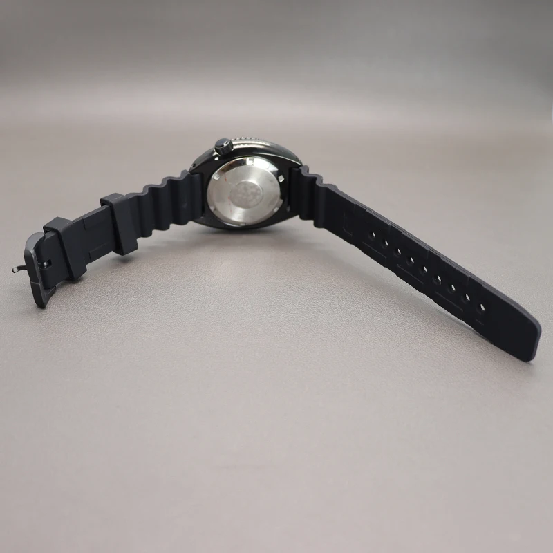 45mm nh36 Cassa dell'orologio cinturino in gomma vetro zaffiro per Seiko NH35 NH36 NH34 4R36 movimento quadrante da 28,5 mm per SKX Abalone modificato