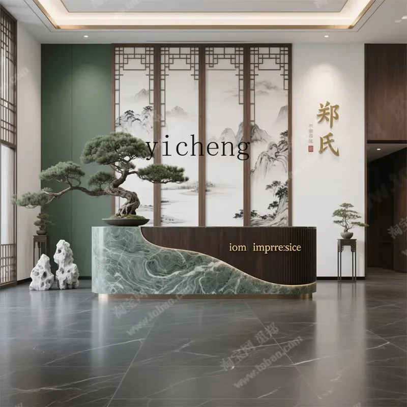 GZ-24 Beauty Salon Bar Company Front Desk Reception Desk Light Luxury Premium Clothing Store Checkout Page