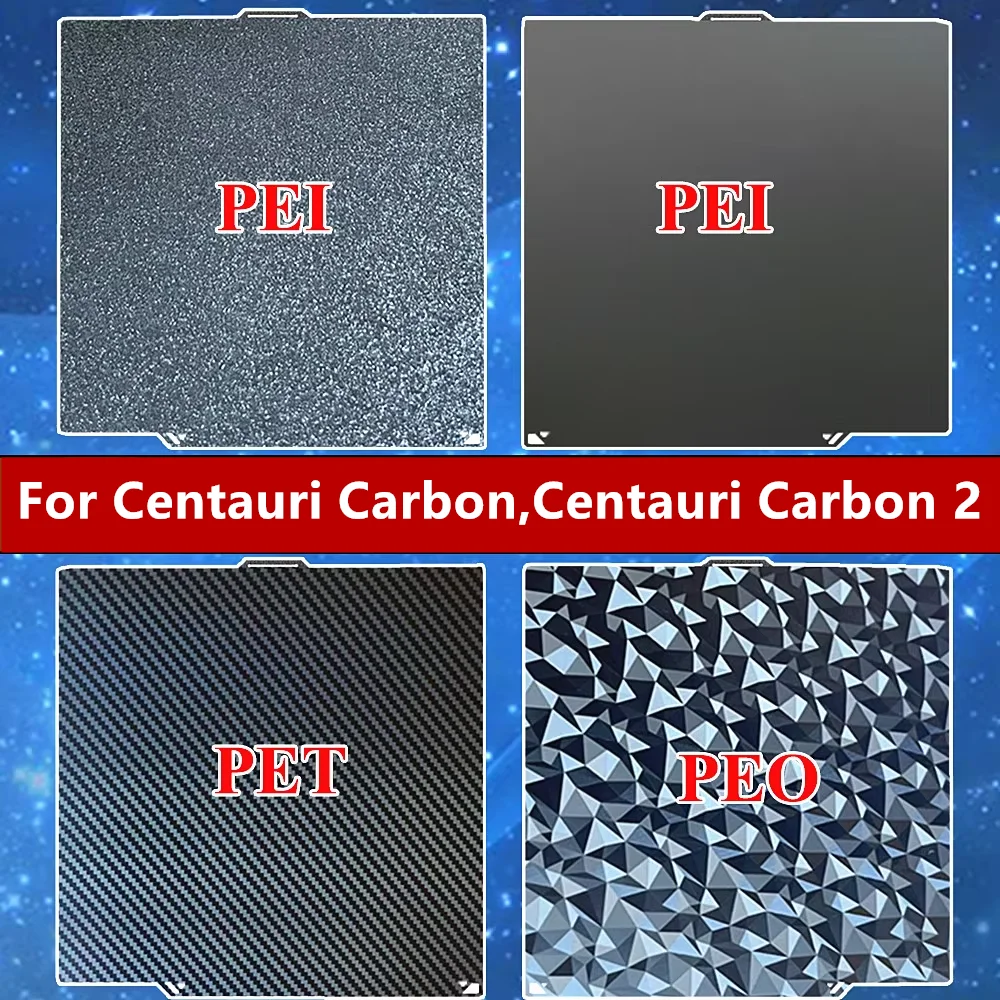 Build Plate For Elegoo Centauri Carbon 2 PEI Sheet Double Sided Spring Steel Sheet for Centauri Carbon 3D Printer Heat Bed Parts