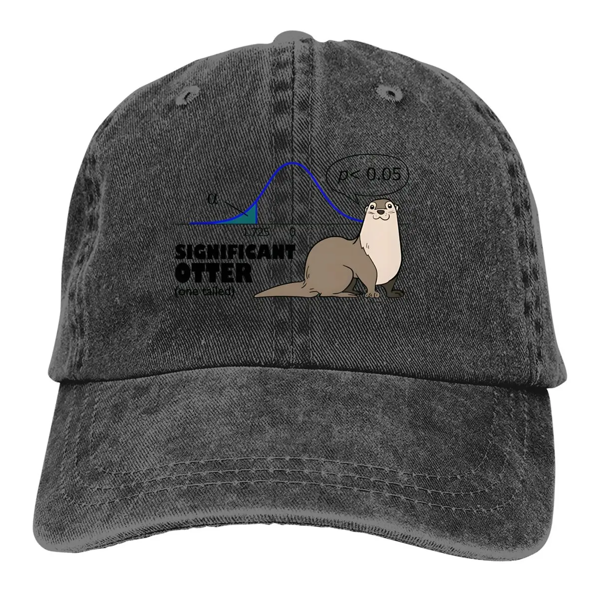 Washed Men's Baseball Cap Significant Trucker Snapback Caps Dad Hat Otter Golf Hats