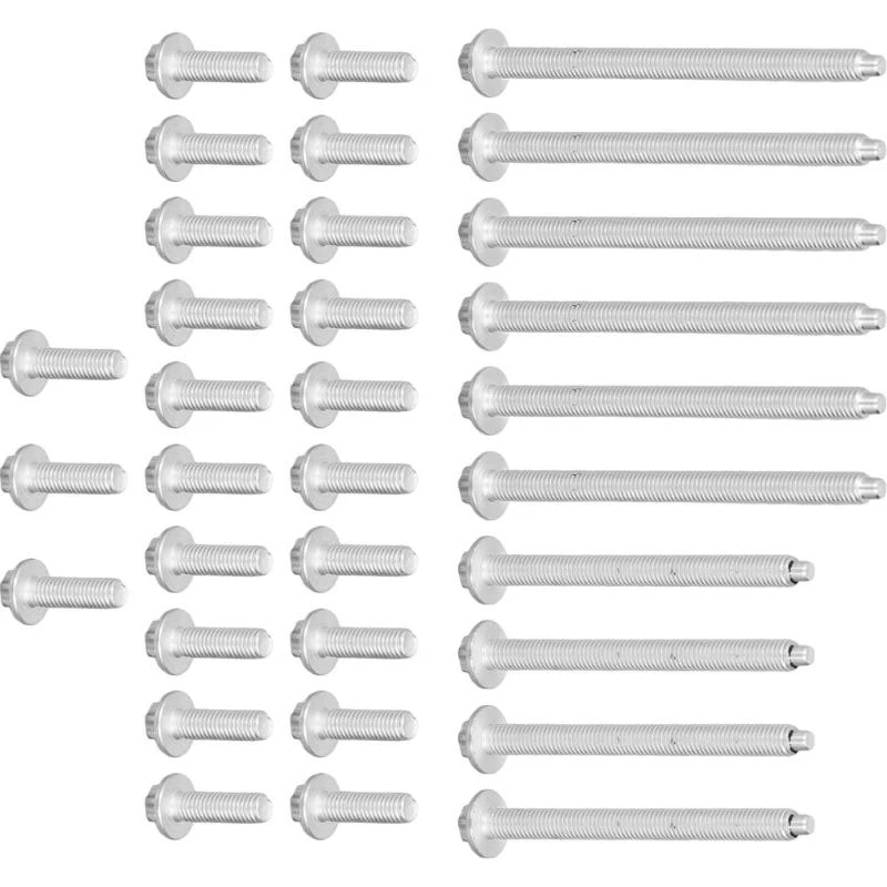 

37JE 33pcs Car Engine Oil Pan Bolt Replacement Metal Car Bolt Automotive Accessories Spare Parts 1132210959 11130392549