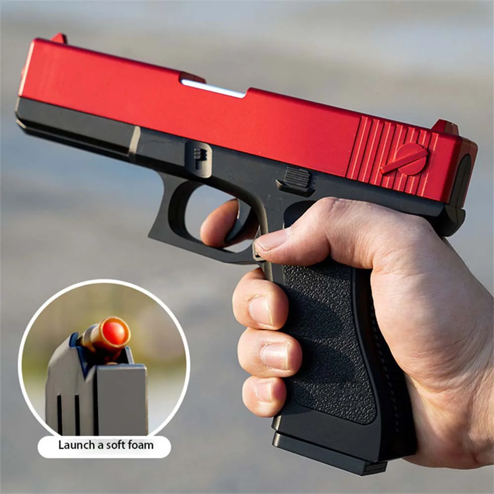 80 Soft Bullets & 24 Shells For Toy Guns Desert Eagle Pistol Colt 1911 Foam Bullets Ammo