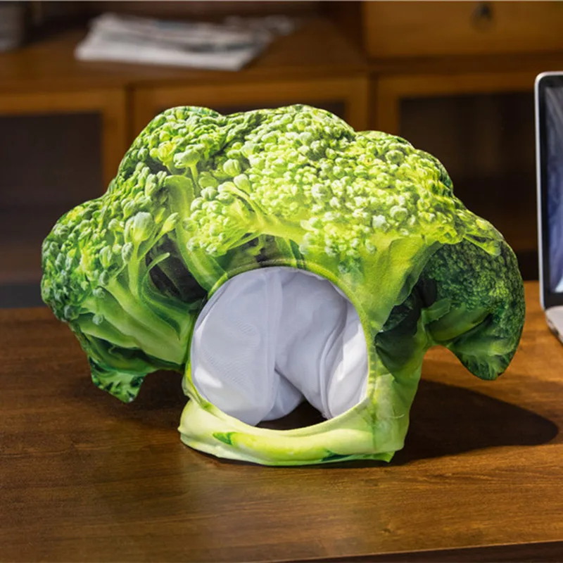 Broccoli Headsets Hats Plush Vegetables Photography Props Photo Props Cartoon Headsets Props