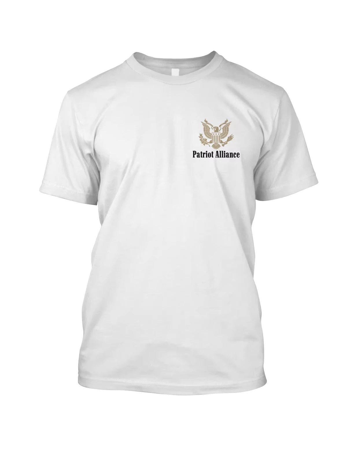 USA Patriotic Casual Graphic T Shirt Unisex Double Print Large Back America Vintage Pack Pattern Bald Eagle Emblem