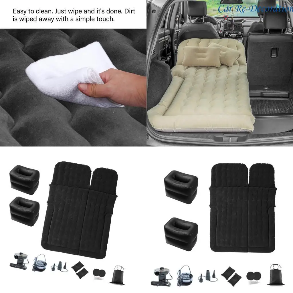 

R58D Double Chamber Inflatable Car Mattress 250kg Capacity 140cm Wide Sleeping Pad Quick Deflate Feature For Family Road Trip