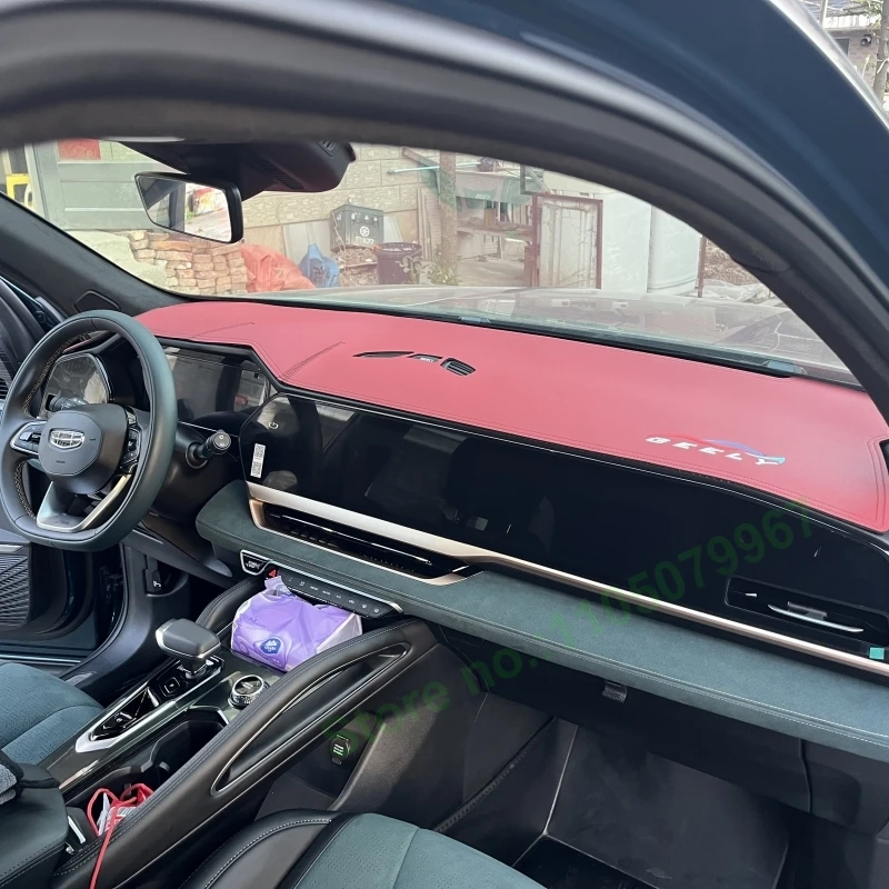 

Anti-slip Suede Leather Darsboard Mat For Geely Monjaro L Sun Protection Heat Insulation Car Interior Decoration Sunade Pad