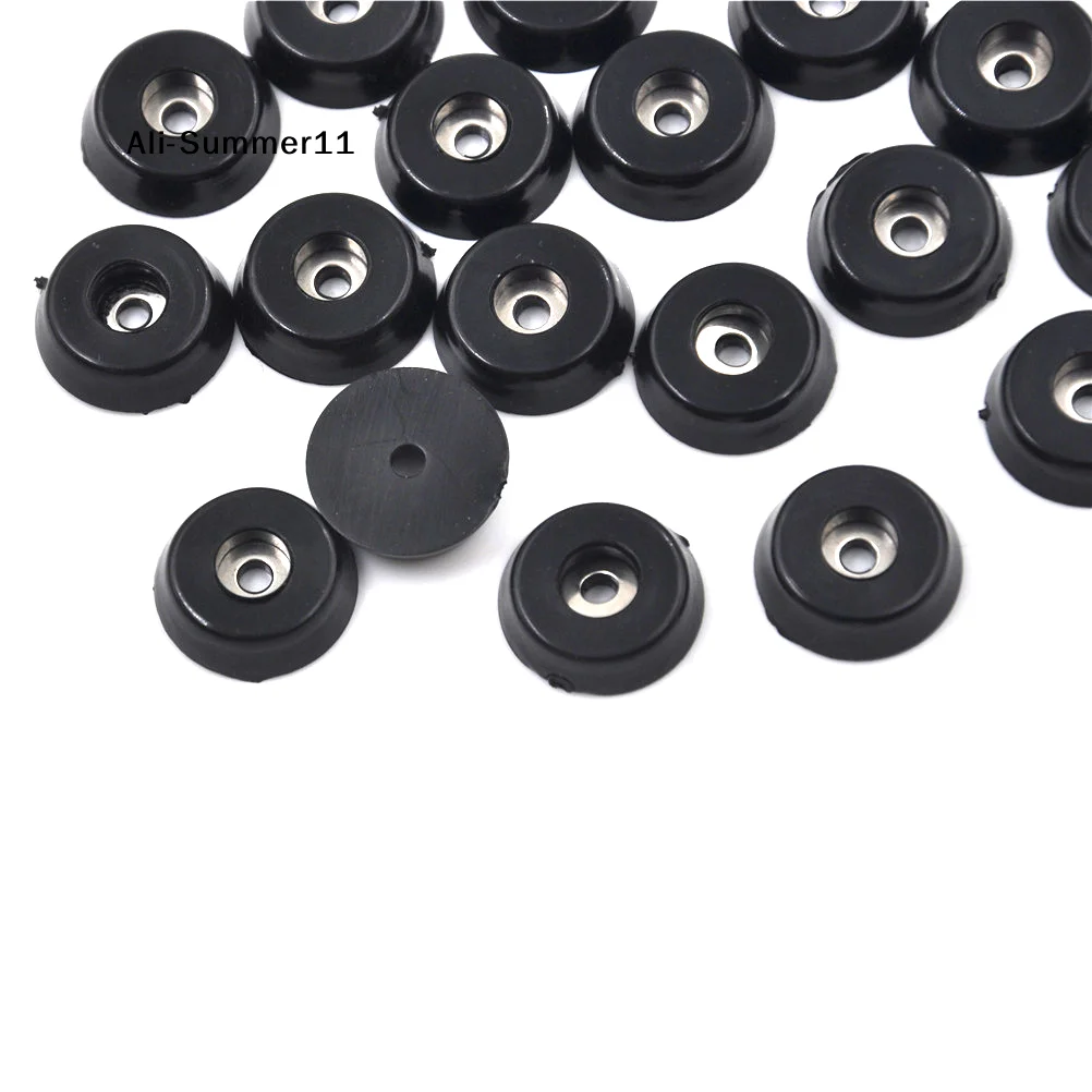 【1a1】【T6G1】20Pcs/Lot 2026 New Black Rubber Desk Table Chair Furniture Feet Leg Pad Floor Protector for DIY Furniture Replacement