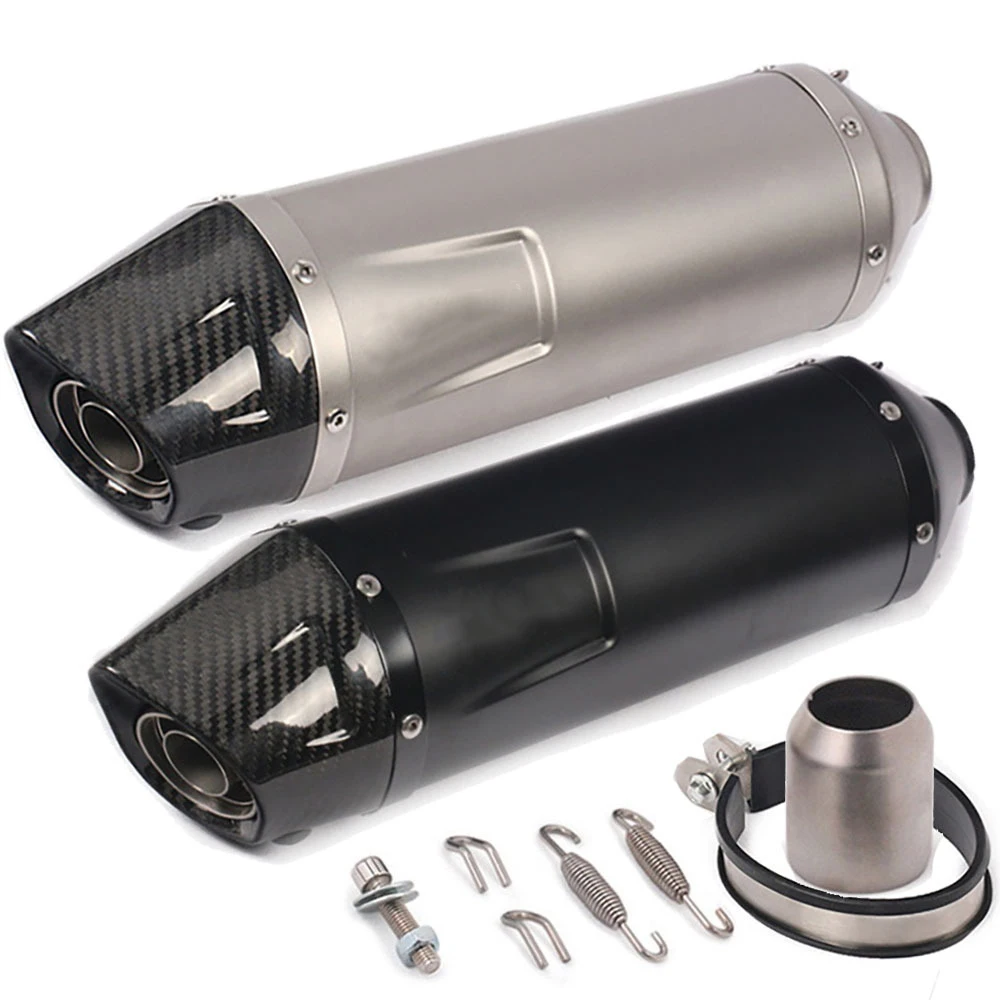

Motorcycle Exhaust Universal Escape Cbon Fiber Muffler DB Killer For Z900 CBR500R KTM390 RC390 R6 R1 Dirt Bike