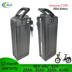 Silverfish ebike Battery 36V 48V 52V 30Ah 35Ah 40Ah LiitoKala Haiba High capacity batteries Sam-sung 21700 Cells For 500-3000W