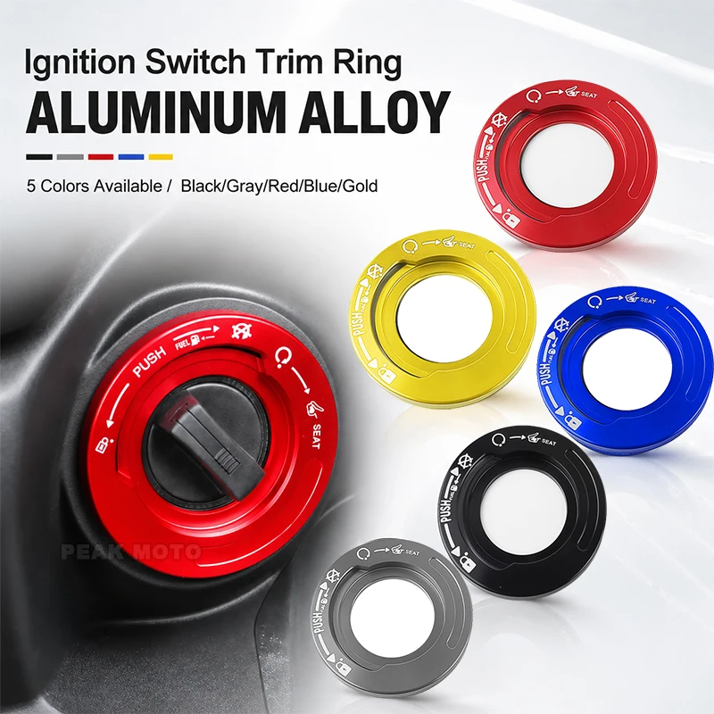 Ignition Switch Cover One Touch Start Button Protector Rotating Key Cap For Yamaha MT03 MT07 MT09 MT10 Motorcycle Accessories