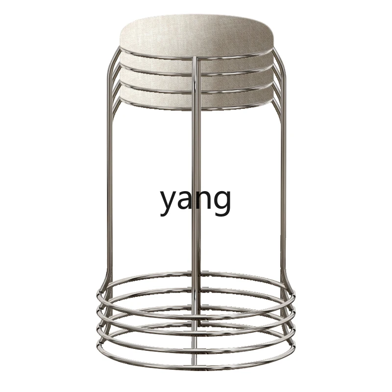 

YJQQ Desk Chair Household Modern Simple Makeup Internet Celebrity Light Luxury Portable Foldable Dining Chair