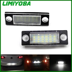 2pcs LED Number License Plate Light For VW 3B5943021 3B5998026 3B5998026A VW Passat B6 Caddy Transporter T5 T6 For Golf Touran