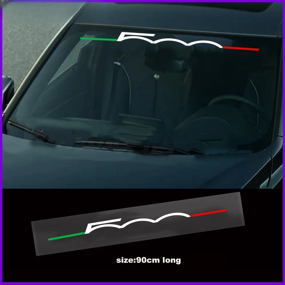 

1PC Car Windscreen Window Sticker Vinyl Decal For Fiat 500 Abarth Auto Accessories