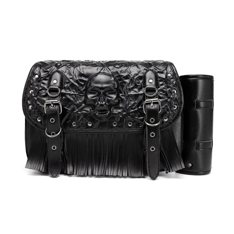 

Universal Motorcycle Tail Bags PU Rear Luggage Bag Side Tool Bag Waterproof