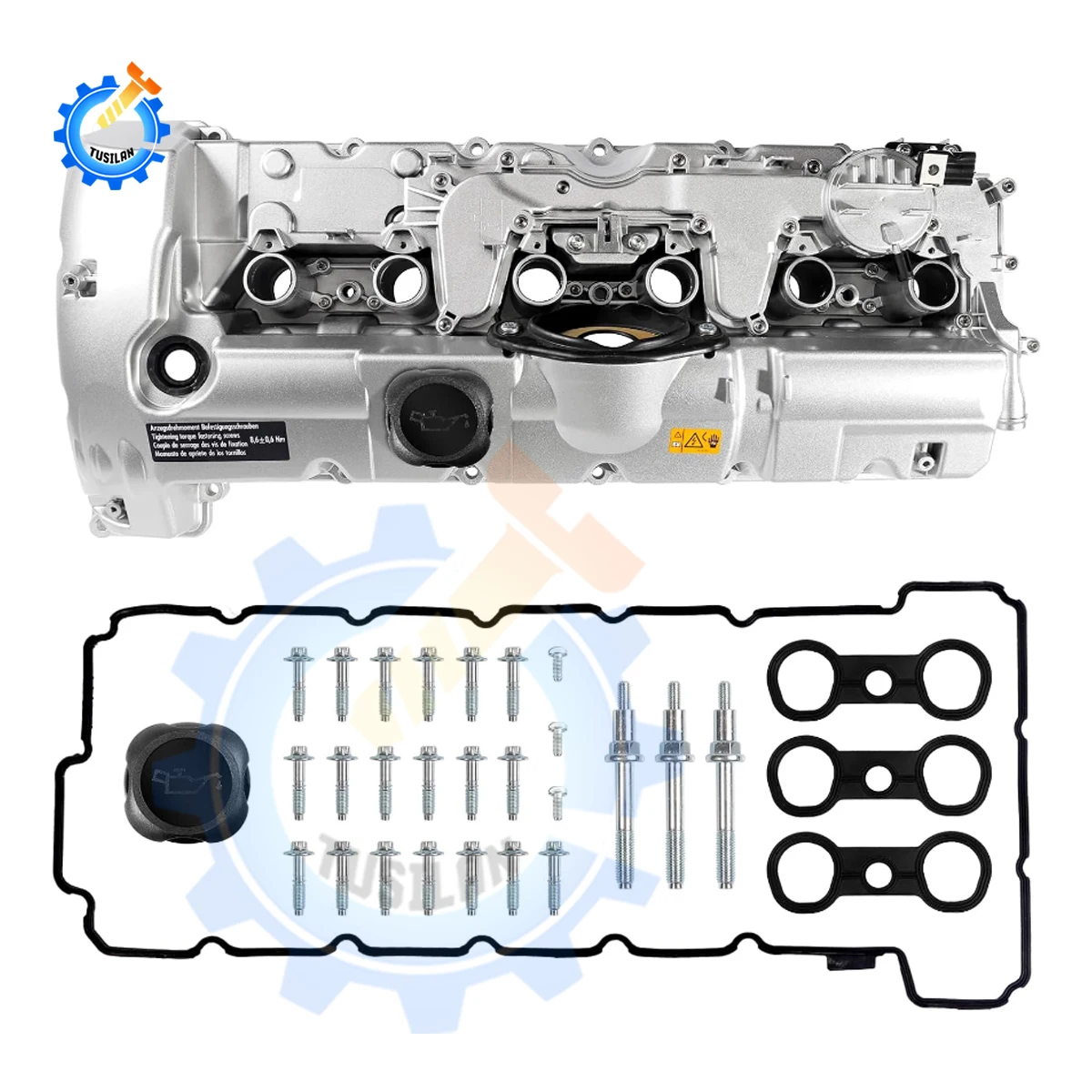 11127552281 Aluminum Valve Cover With Gasket Bolts And Cover For BMW N52 E70 E82 E90 E91 Z4 X3 X5 128i 328i 528i E60 E65 E66 E82