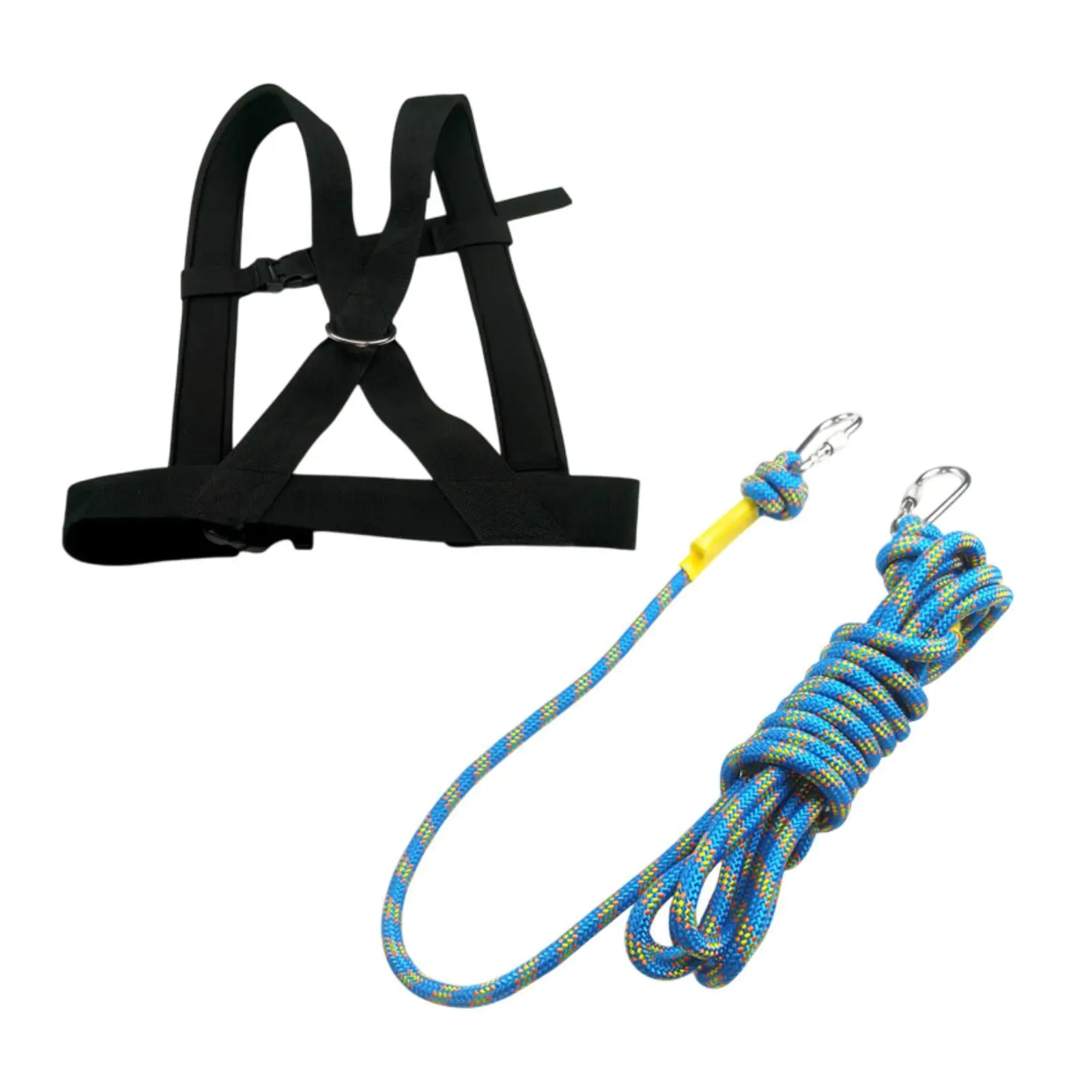 Sled Harness Cross Body Sled Pulling Strap Running Neoprene Polyester Adjustable for Fitness Resistance Tire Pulling Harness