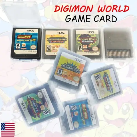 For NDS 3DS 2DS Digimon World Series Game Card Championship/Digimon World DS/Digimon World Dusk Video Game Console Card