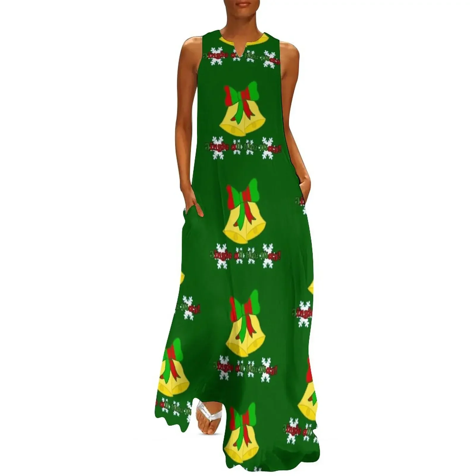 

Christmas Bells Long Dress Aesthetic clothing birthday dress for women luxury 2025 sexy short dresses daring Dress