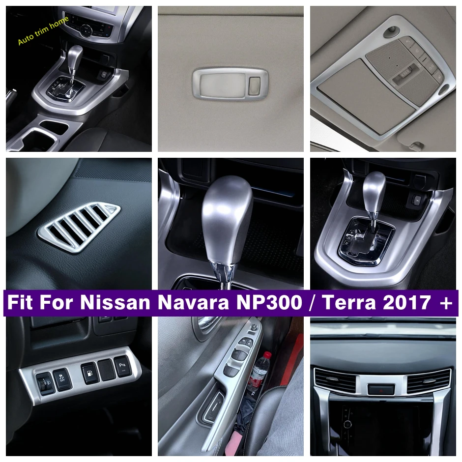 

Window Lift Button / Reading Lights / Gear Shift Panel / Dashboard Cover Trim Fit For Nissan Navara NP300 / Terra 2017 - 2021