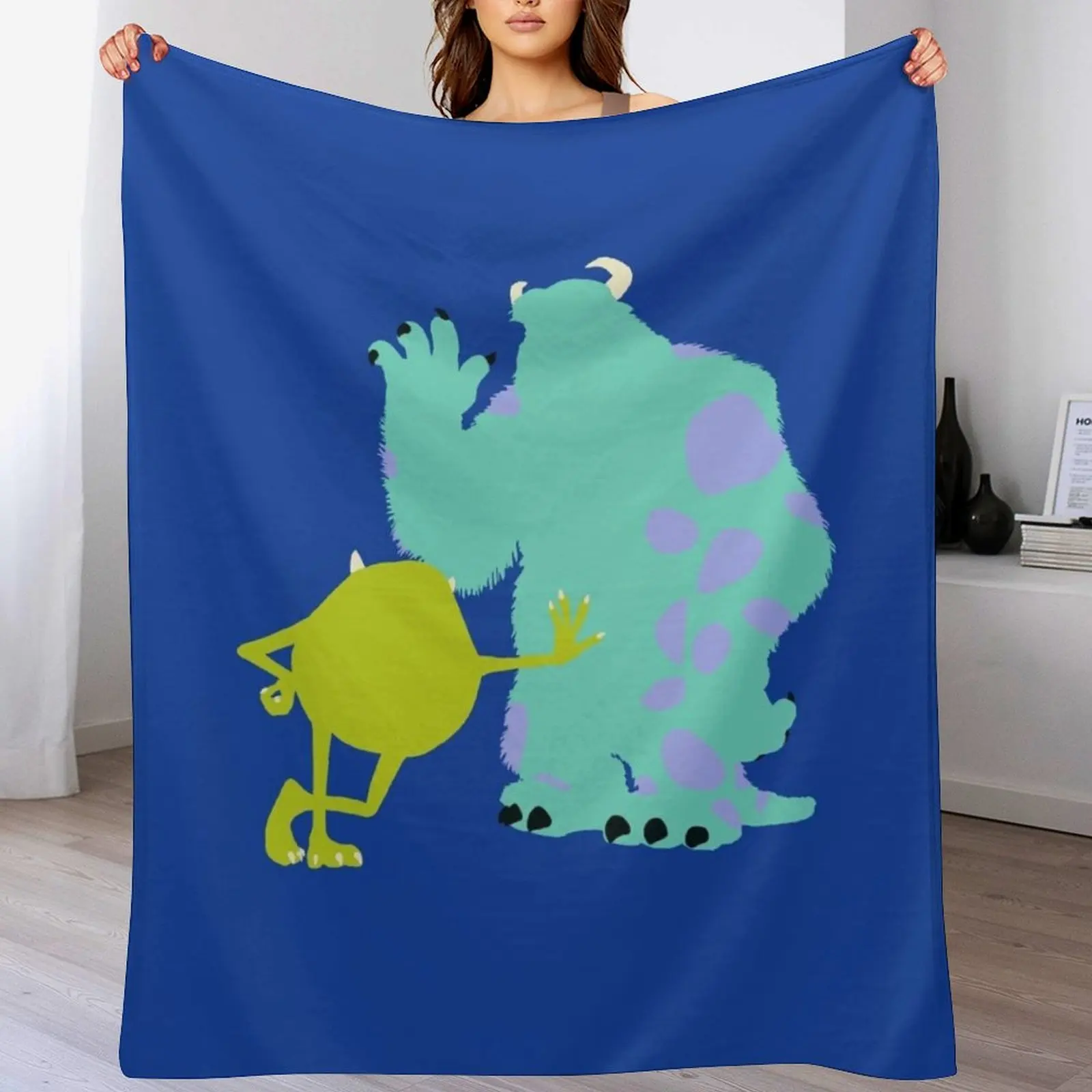 

Not So Scary Monster Friends Throw Blanket Summer Beddings Travel Soft Big Thin Blankets