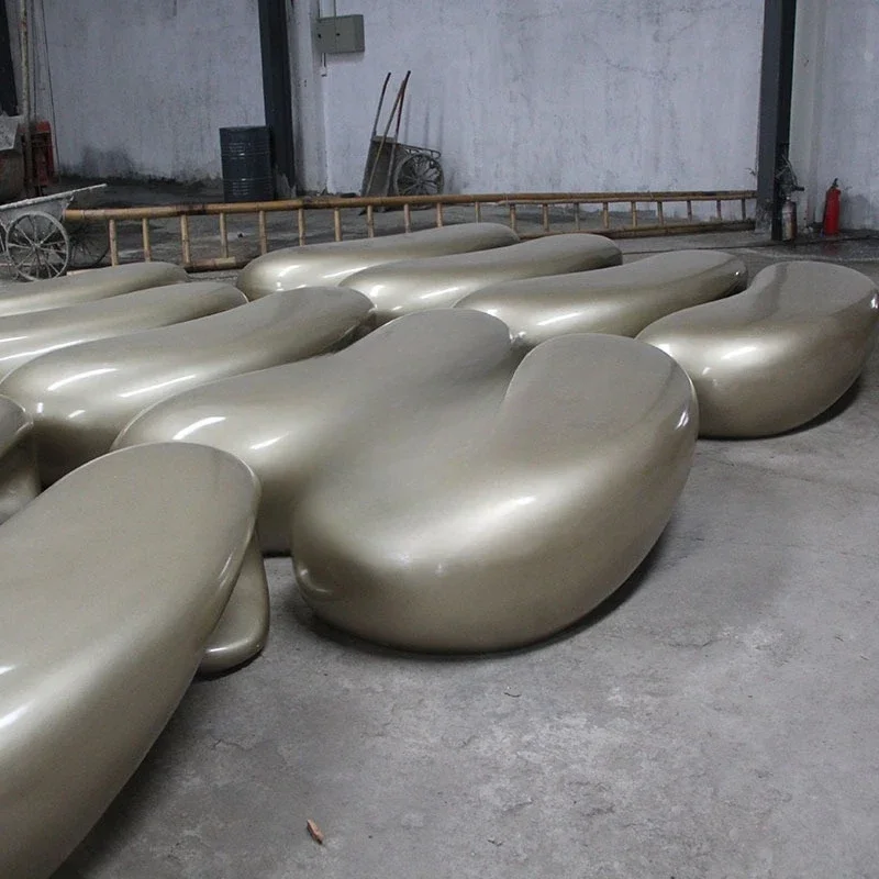 Shopping mall park seat public leisure waiting bench outdoor chair special-shaped seat