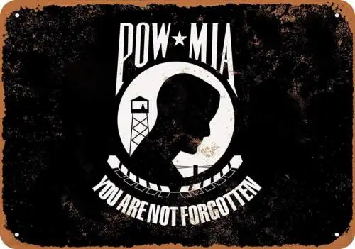 Оловянные знаки, металлический винтажный вид, 8x12 дюймов, карликовый бывший в армии Мия отсутствует