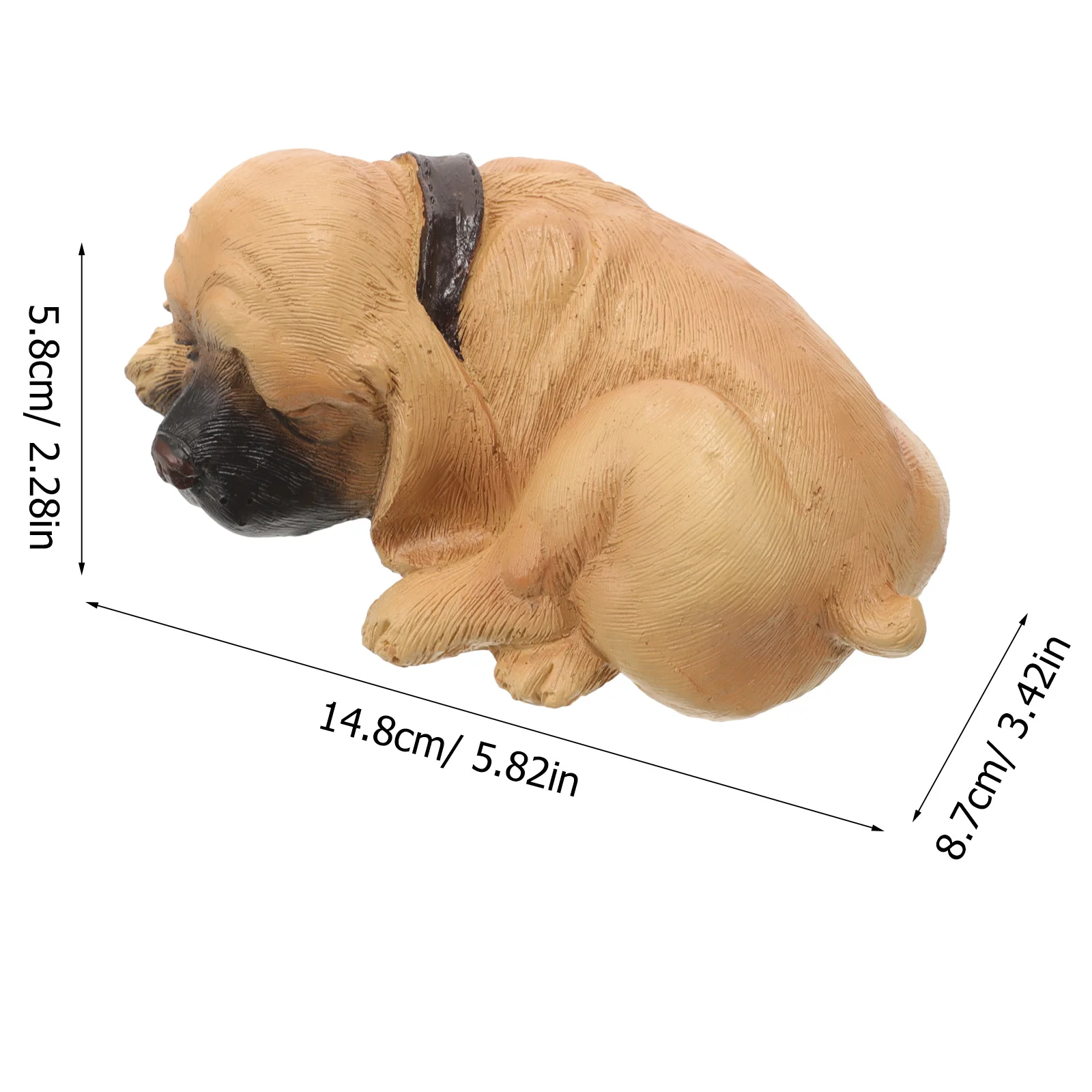 جرو حديقة مفتاح مخفي في الهواء الطلق الراتنج الزخرفية الصخور لتخزين مفاتيح الغيار المخفية حل باب ساحة مقاوم للماء #3