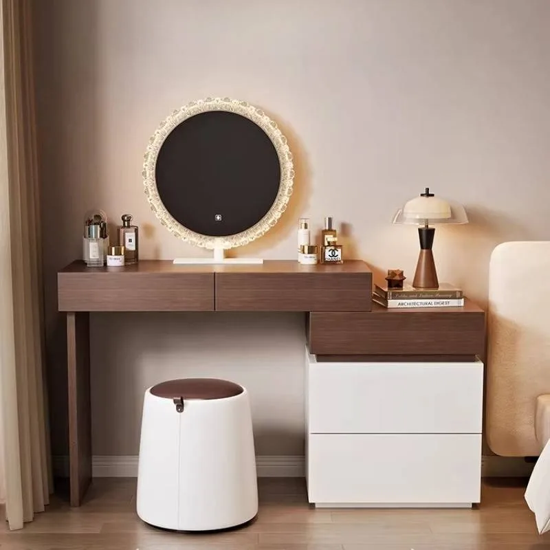 Essentials European Dressing Table Mirror Stool Room Stuff Compact Dressers Nightstands Modern Tocador Maquillaje Home Furniture
