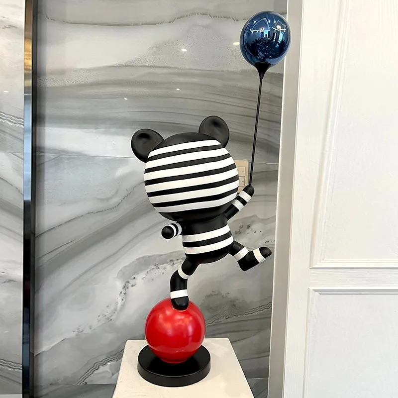 

Acrobatic Bear Decor Statue, Fashion Resin Craft Ornament for Entryway, Unique Home Gift in Multiple Sizes with Gift Box