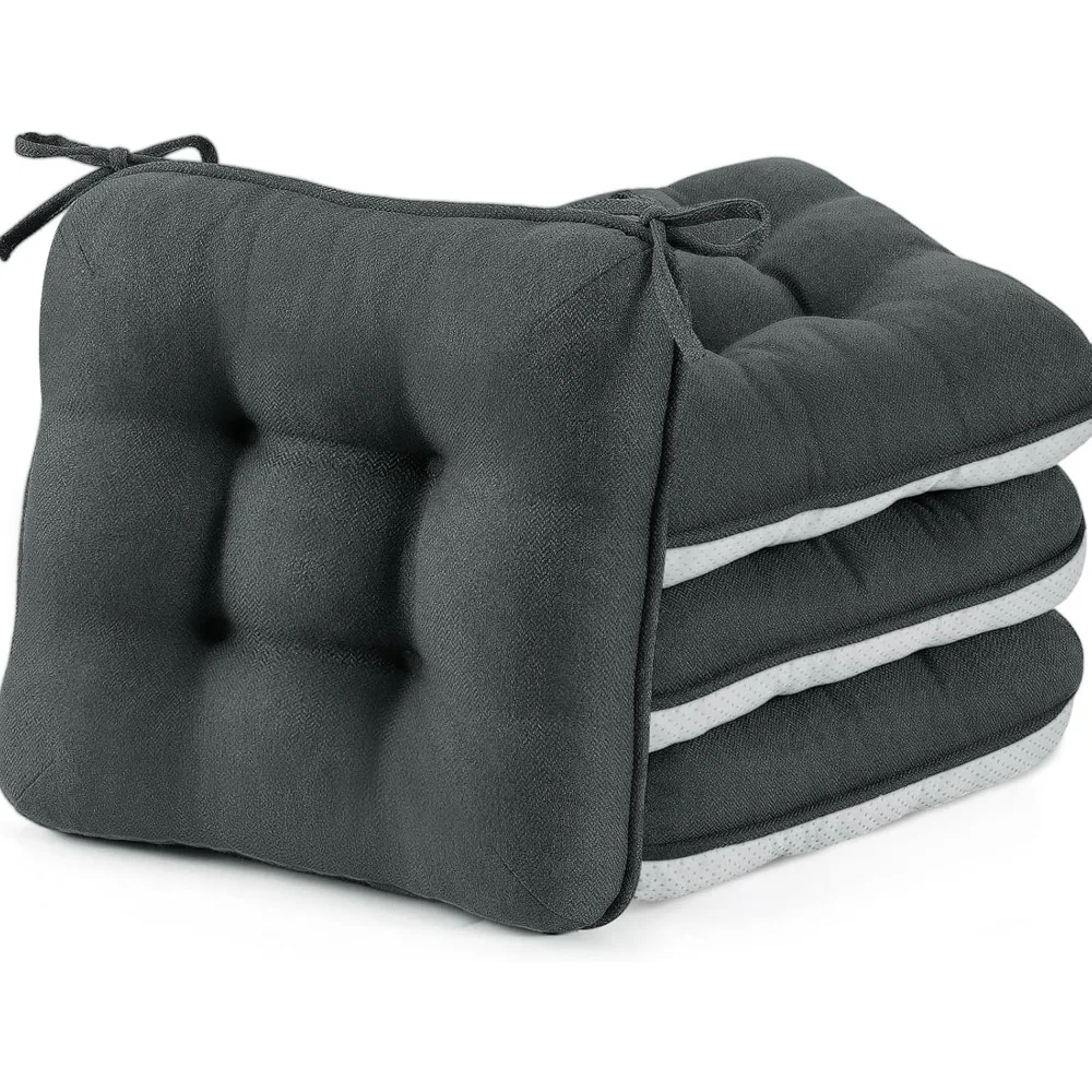 Set of 4 Dining Chair Cushions, 3.5