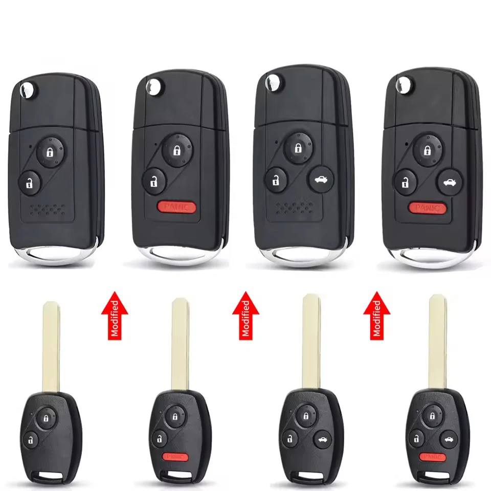 Модифицированный чехол для дистанционного ключа с фильтром для Honda CRV 2018 Civic 2006-2011, Insight Ridgeline Pilot HRV Jazz Accord 2003-2013