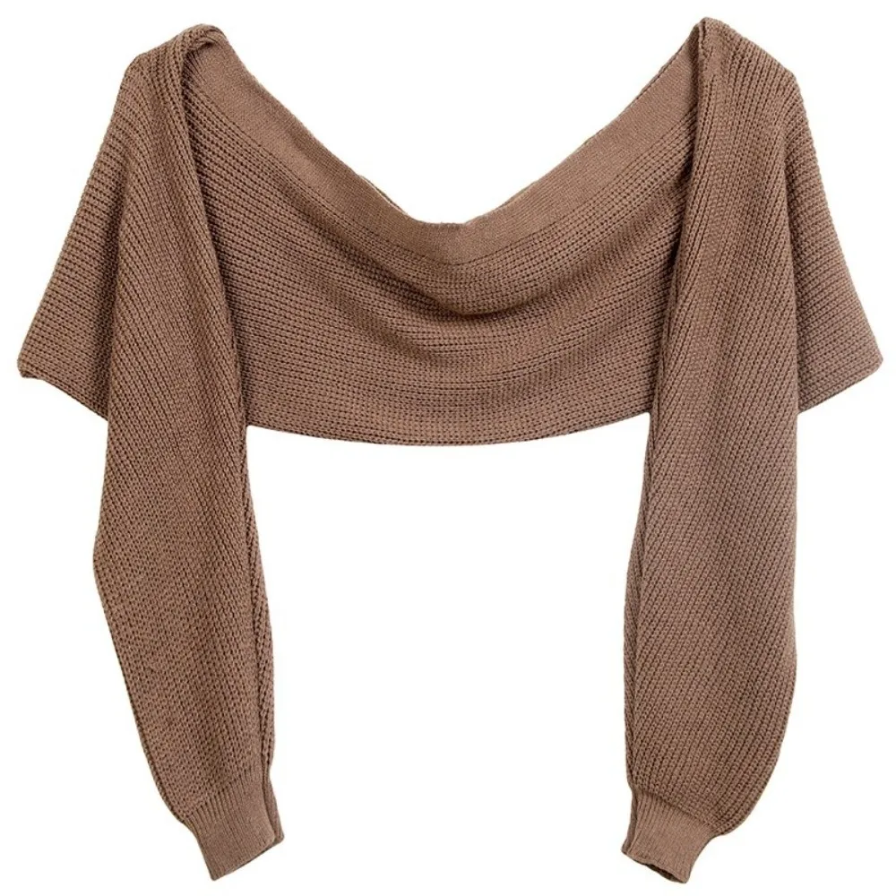 

Модные зимние теплые шали, однотонные вязаные шарфы с рукавами, плащ, мягкие шарфы из пашмины