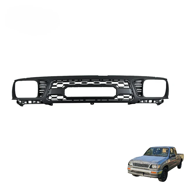 

LUMA Accessories Offroad Parts 1995-1997 Black ABS Plastic Car Bumper Grill Fit For Toyota Tacoma
