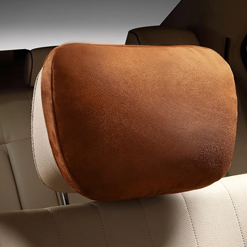 1pc 29x20cm Car Headrest Soft Cotton Filling Neck Pillow Cushion Car Pillow Interior Head Support Cushion Auto Accessories